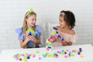 Meli Zestaw klocków konstrukcyjnych - Cube Pink 50 el. 6
