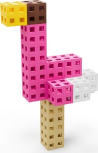 Meli Zestaw klocków konstrukcyjnych - Cube Pink 50 el. 7