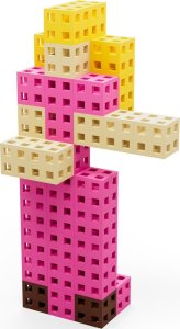 Meli Zestaw klocków konstrukcyjnych - Cube Pink 50 el. 9