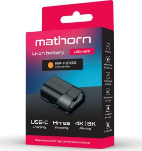 Bateria Mathorn MB-224 Ultimate 2600mAh USB-C zamiennik NP-FZ100 (Nowość!) 2