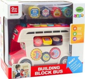 LeanToys Interaktywny Autobus Edukacyjny Sorter Światła Dźwięki Czerwony 4
