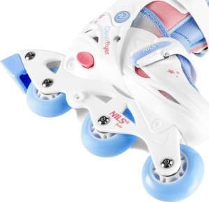 Rolki Nils Extreme NJ1190 rekreacyjne regulowane białe r. 26-29 5