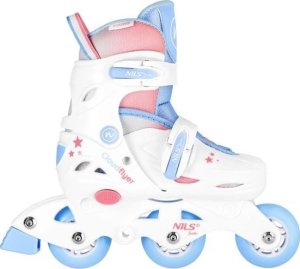 Rolki Nils Extreme NJ1190 rekreacyjne regulowane białe r. 26-29 7