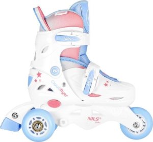 Rolki Nils Extreme NJ1190 rekreacyjne regulowane białe r. 26-29 9