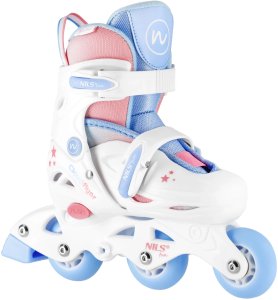Rolki Nils Extreme NJ1190 rekreacyjne regulowane białe r. 26-29 1