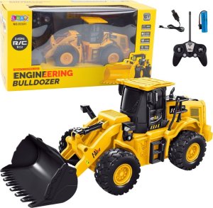 LeanToys Koparka Buldożer Zdalnie Sterowany RC 2.4G 9CH Żółty 1