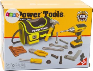 LeanToys Zestaw Majsterkowicza Narzędzia Wiertarka Na Baterie Torba 3
