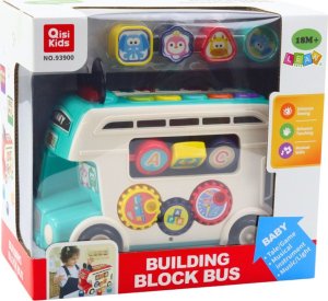 LeanToys Interaktywny Autobus Edukacyjny Sorter Światła Dźwięki Turkusowy 5