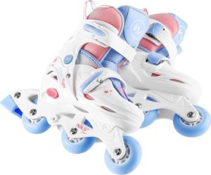 Rolki Nils Extreme NJ1190 rekreacyjne regulowane białe r. 30-33 4