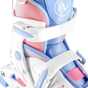 Rolki Nils Extreme NJ1190 rekreacyjne regulowane białe r. 30-33 6