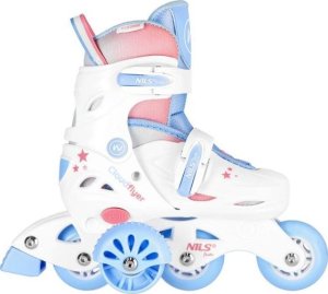 Rolki Nils Extreme NJ1190 rekreacyjne regulowane białe r. 30-33 8