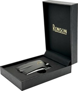 Zapalniczka RONSON MINI PREMIER VARAFLAME BLACK gazowa 1