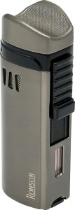 Zapalniczka RONSON MISTRAL GUN METAL 3 JET z puncherem do cygar żarowa 3