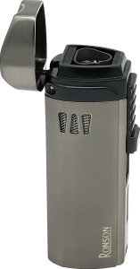 Zapalniczka RONSON MISTRAL GUN METAL 3 JET z puncherem do cygar żarowa 5