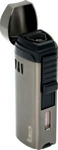 Zapalniczka RONSON MISTRAL GUN METAL 3 JET z puncherem do cygar żarowa 6