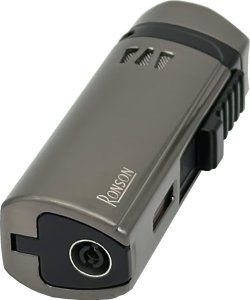 Zapalniczka RONSON MISTRAL GUN METAL 3 JET z puncherem do cygar żarowa 8