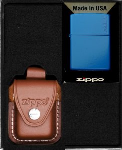 Zestaw ZIPPO Zapalniczka SKY BLUE Prezentowy No2 1