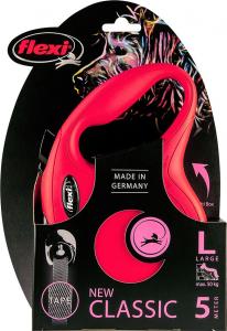 Flexi NEW CLASSIC L TAŚMA 5m CZERWONA 2