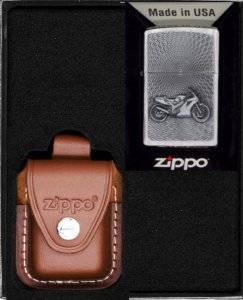 Zestaw ZIPPO Zapalniczka MOTOR BIKE EMBLEM Prezentowy No4 1