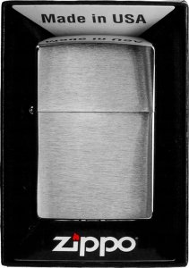 ZAPALNICZKA CYGAROWA FAJKOWA ZIPPO BRUSHED CHROME GAZOWA 1