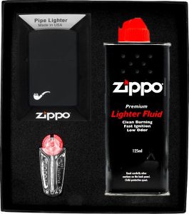 Zestaw ZIPPO Zapalniczka PIPE BLACK MATTE Prezentowy No1 1