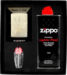 Zestaw ZIPPO Zapalniczka STAR DESIGN Prezentowy No1 1