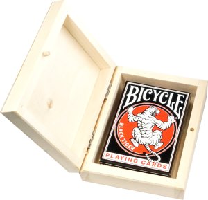 Karty do Gry BICYCLE BLACK TIGER 1 TALIA w Drewnianym Pudełku 1
