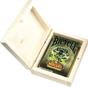 Karty do Gry BICYCLE WORD OF WORDCRAFT BURNING CRUSADE 1 TALIA w Drewnianym Pudełku 1