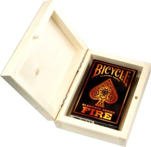 Karty do Gry BICYCLE FIRE 1 TALIA w Drewnianym Pudełku 1
