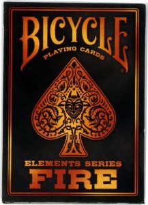 Karty do Gry BICYCLE FIRE 1 TALIA w Drewnianym Pudełku 2