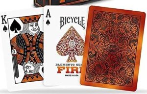 Karty do Gry BICYCLE FIRE 1 TALIA w Drewnianym Pudełku 6