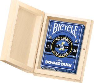 Karty do Gry BICYCLE DISNEY DONALD DUCK 1 TALIA w Drewnianym Pudełku 1