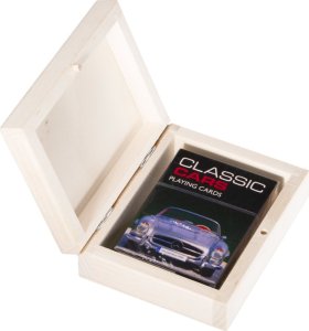 Karty do Gry PIATNIK CLASSIC CARS w Drewnianym Pudełku 1