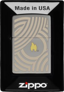 Zapalniczka ZIPPO FLAME AND CIRCLES DESIGN 2 60007243 1