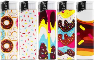 Zestaw Zapalniczki PIEZO H.F DONUTS 5szt 1