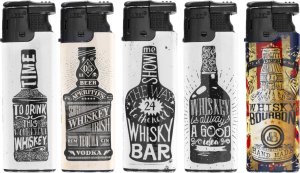 Zestaw Zapalniczki ŻAROWE ANGEL TURBO WHISKEY 5szt 1