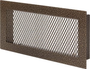 Fireplace grate MRK2512AnG, 250 x 120 mm, antique gold color. 1