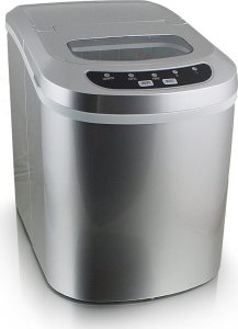 Kostkarka barowa do robienia kostek lodu Srebrna do domu/restauracji 3