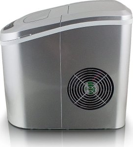 Kostkarka barowa do robienia kostek lodu Srebrna do domu/restauracji 4