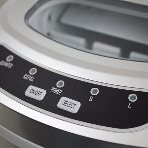 Kostkarka barowa do robienia kostek lodu Srebrna do domu/restauracji 5