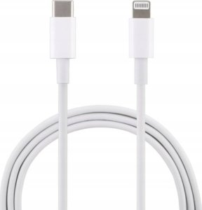 Kabel USB Typu C - Lightning do iPhone Szybkie Ładowanie PD 2A 12W Biały 1m 2