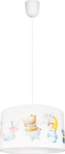 BELIS Lampa sufitowa wisząca dziecięca CIRCUS CYRK biała 1 x E27 0900 1
