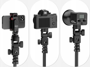 Adapter Uchwyt do Statyw Studyjny 12mm 16mm na Aparat Kamera Lampa 1/4" ISO / LA04 7