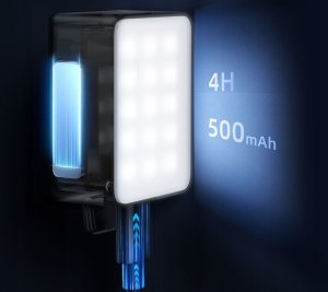 Mini Mała Lampa Diodowa LED IPX4 2W Ulanzi do Kamery DJI Pocket 3 / LM001 6