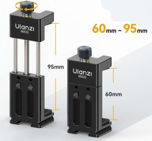 Ulanzi Uchwyt 2x stopka ISO 1/4" Arca Swiss UKA na Telefon Smartfon / ULANZI / MA33 6