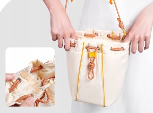 Torba Ulanzi Torba Podróżna Foto Futerał ULANZI Crossbody Sling na Aparat Kamerę Telefon / DS01 / Beżowy 8