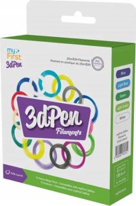 Wkłady Filamenty 5x 5m Filament do Długopis 3D PEN Make MyFirst PCL 1.75mm / Chłodne kolory / FP3301AC-CC01 3