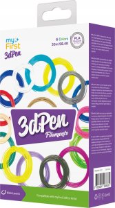 Wkłady Filamenty 6x 5m Filament do Długopis 3D PEN Artis MyFirst PLA 1.75mm / Chłodne kolory / FP8001AC-CC01 4