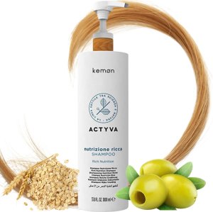 Kemon Actyva Rich Nutrition Šampūnas ( suché vlasy ) - Vyživující šampon - 1000 ml 2