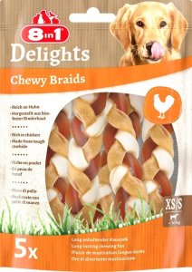 Przysmak 8in1 Delights pleciony sznur Chewy Braids dla psa XS/S 75g 1